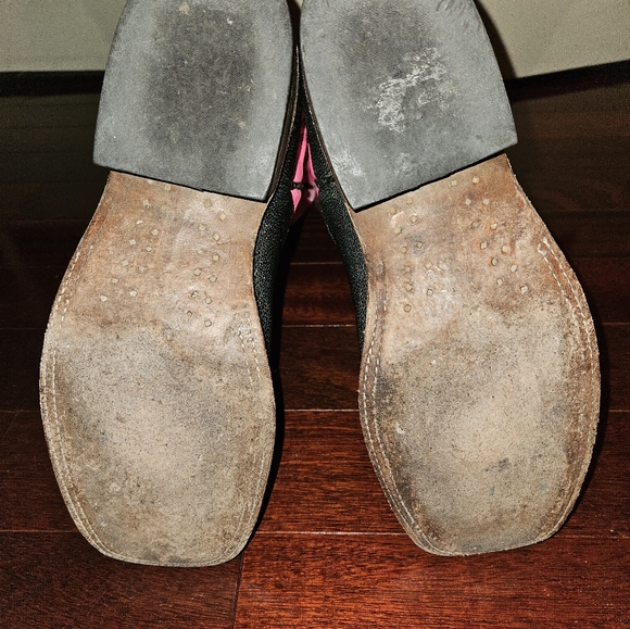 Andeson Bean authentic stingray square toe boots size 9B main image 12